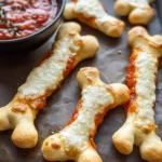 Cheesy Halloween Breadstick Bones