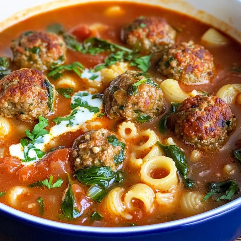 Creamy Italian Meatball Soup