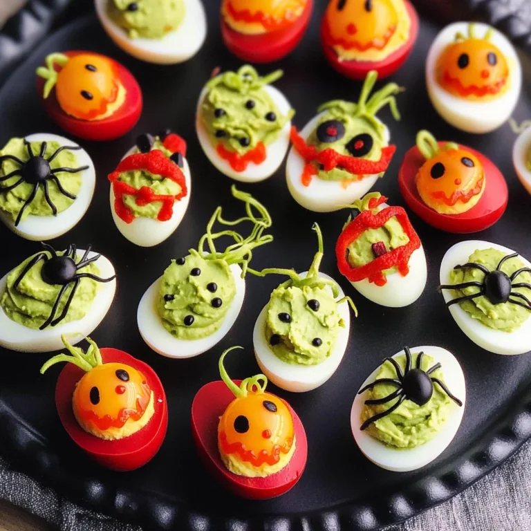 Halloween Deviled Eggs
