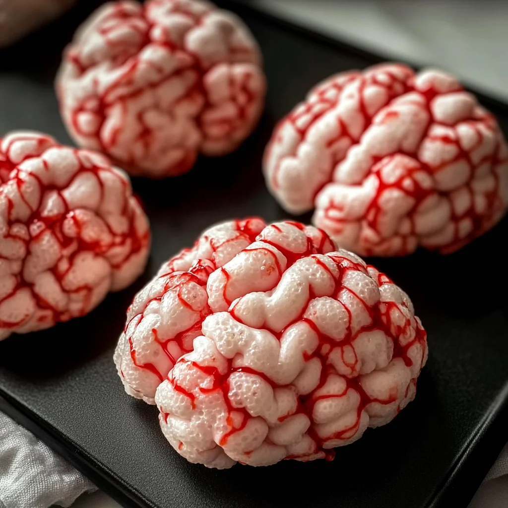 Marshmallow Rice Bubbles Halloween Brains