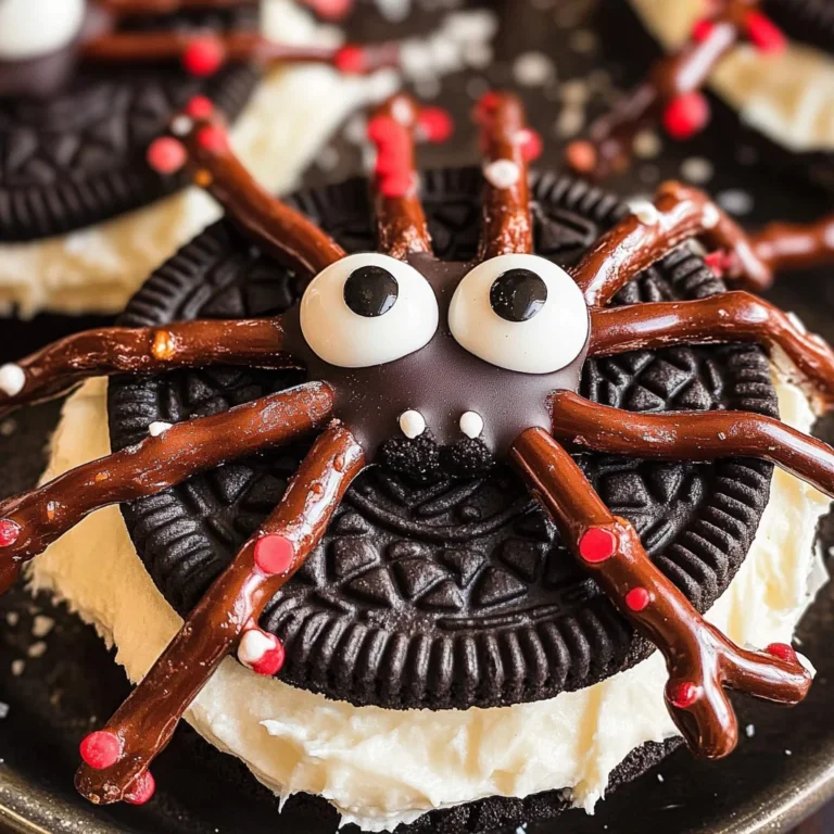 No Bake Oreo Spider Cookies
