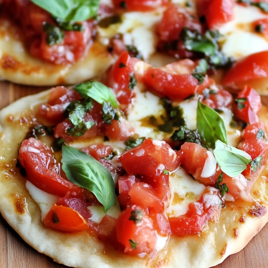 Bruschetta Flatbread Pizza Naan