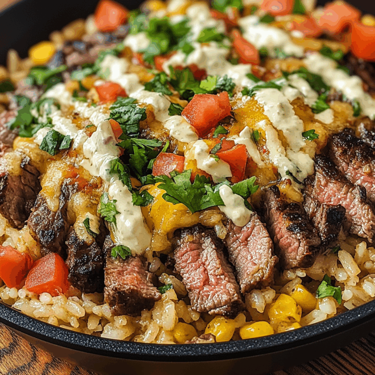 Steak Queso Rice
