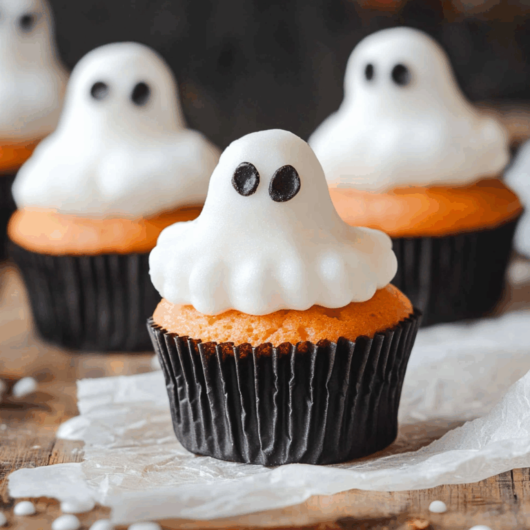vegan marshmallows Ghost Cupcakes