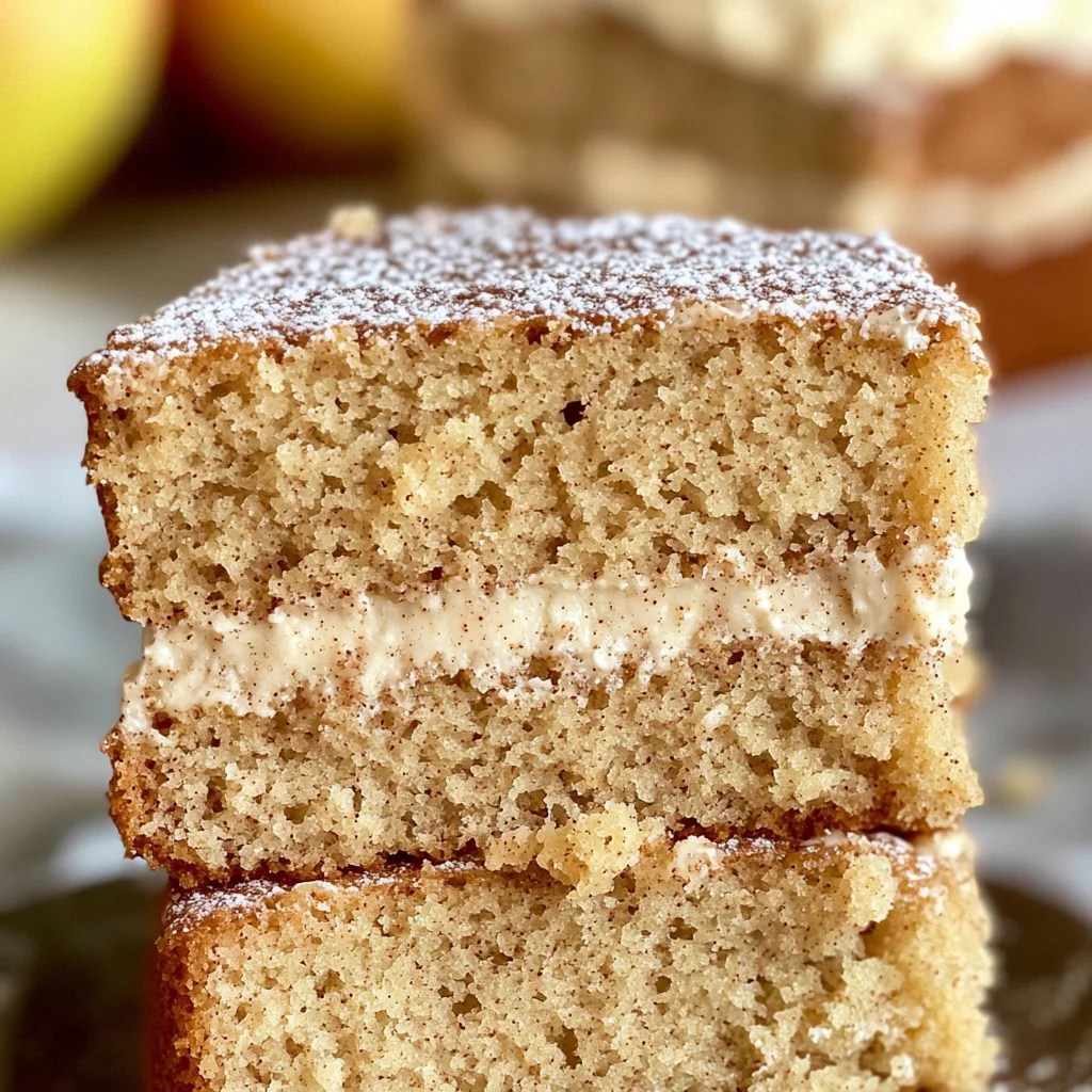 Applesauce Cake with Cinnamon Cream Cheese Frosting