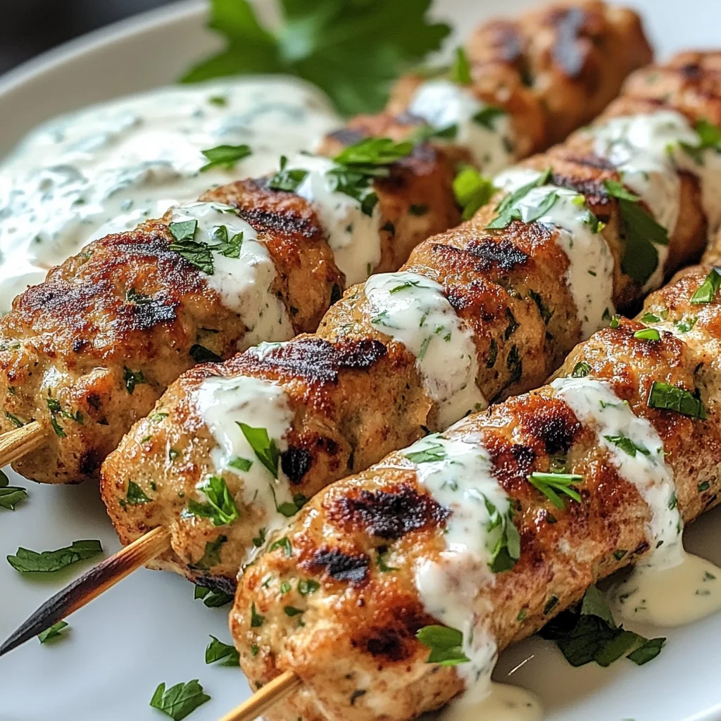 Chicken Kofta with Garlic Yogurt Sauce Recipe: A Must-Try!