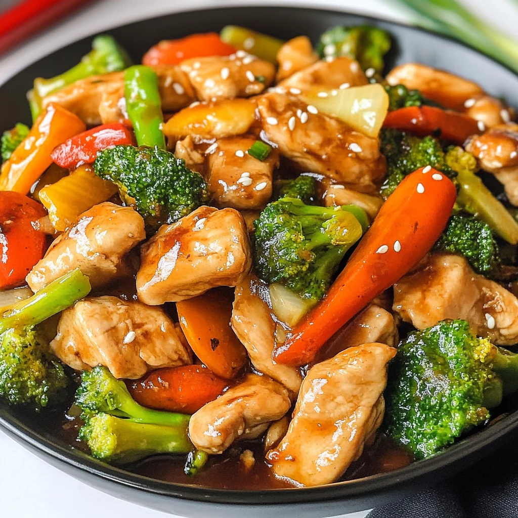Chicken with Mixed Vegetable Stir Fry