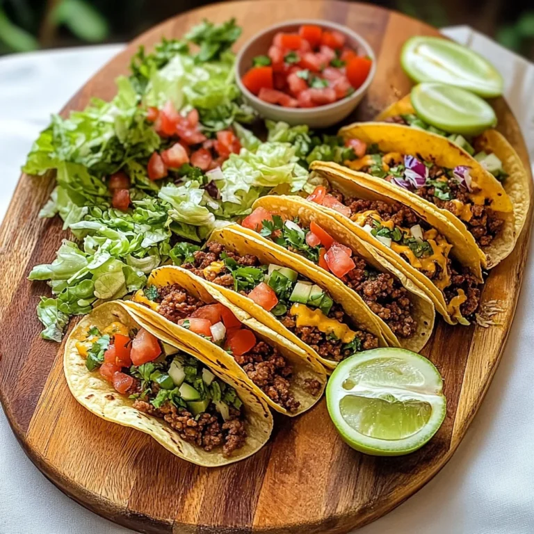 Easy Taco Recipe Dinner Board
