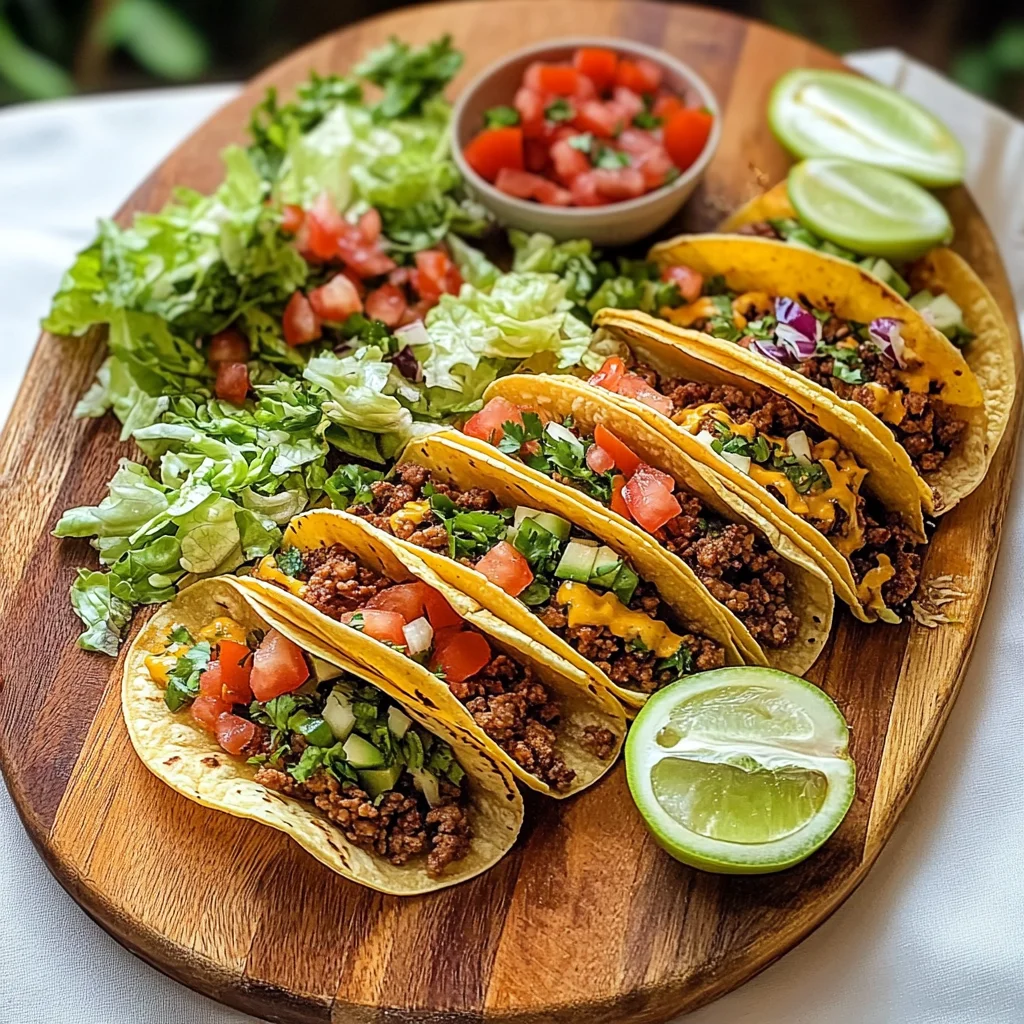 Easy Taco Recipe Dinner Board