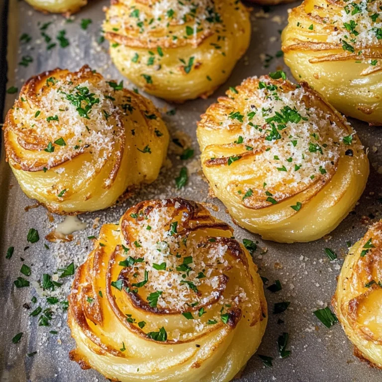 Garlic Parmesan Duchess Potatoes