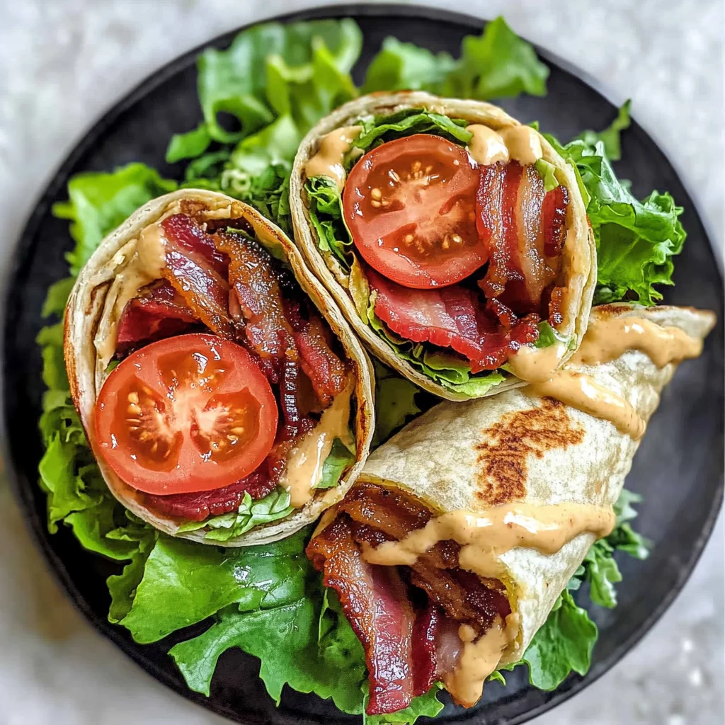Gourmet BLT Wraps with Secret Sauce