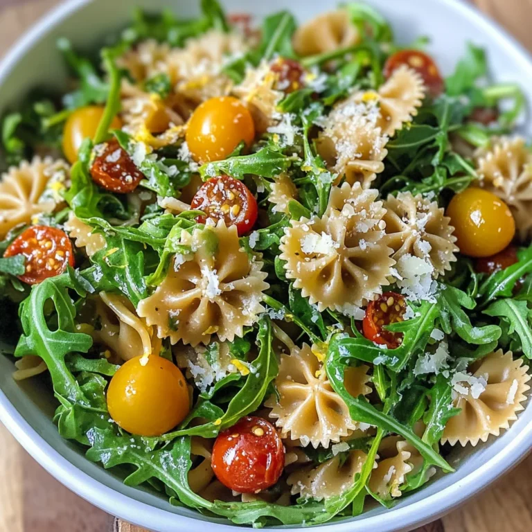 Lemon Arugula Pasta Salad