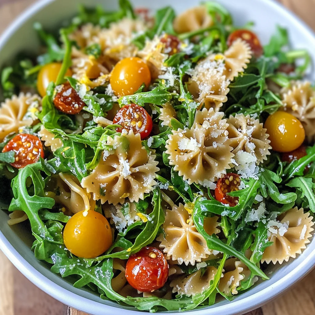 Lemon Arugula Pasta Salad