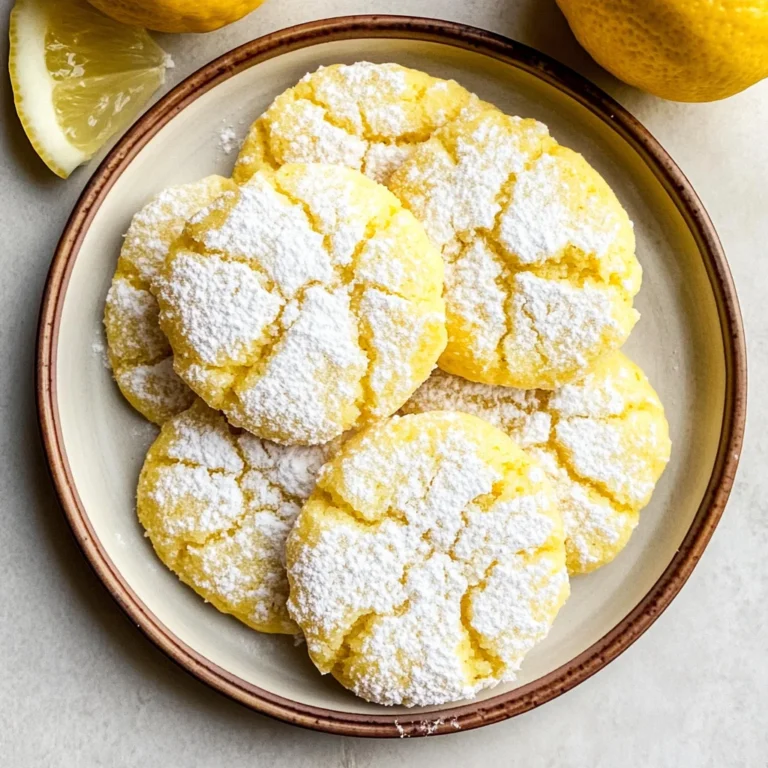 Lemon Crinkle Cookies