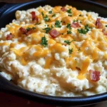 Loaded Cauliflower Rice {Super Cheesy!}