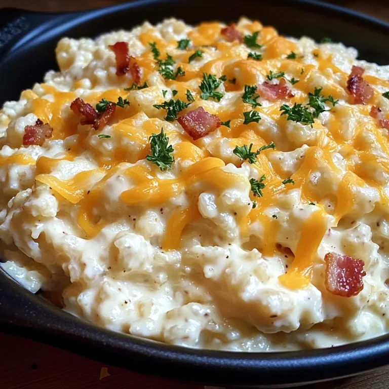 Loaded Cauliflower Rice {Super Cheesy!}