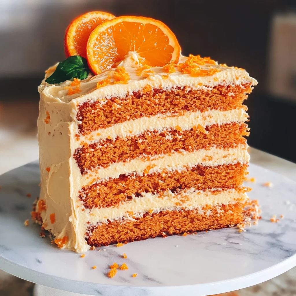 Orange Velvet Cake with Orange Cream Cheese Frosting