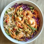 Spring Roll in a Bowl with Peanut Sauce (Easy Recipe)