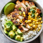 Street Corn Chicken Rice Bowl