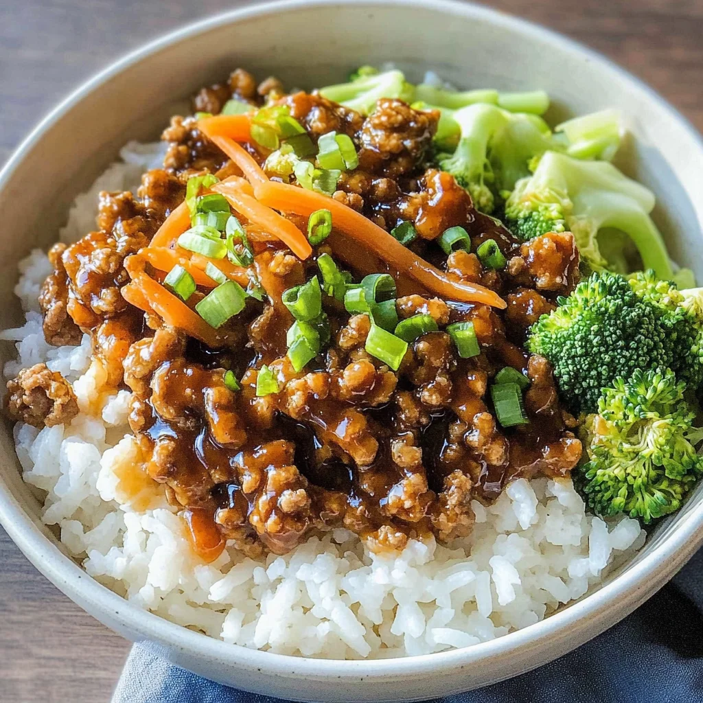 Teriyaki Turkey Rice Bowl