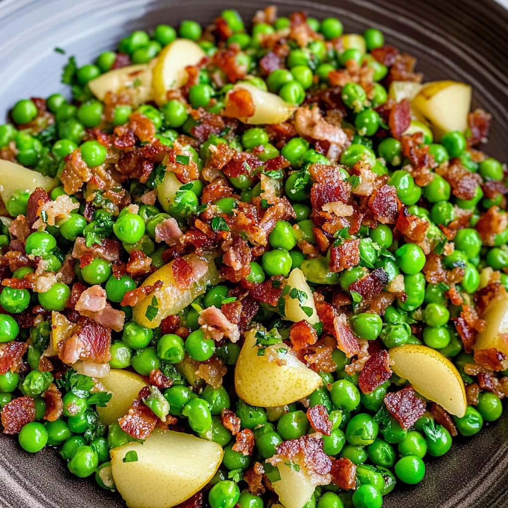 Thanksgiving Peas (with Pear and Pancetta)