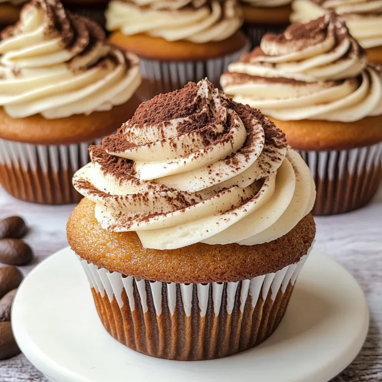 Tiramisu Cupcakes – Espresso-Infused, Creamy Frosting