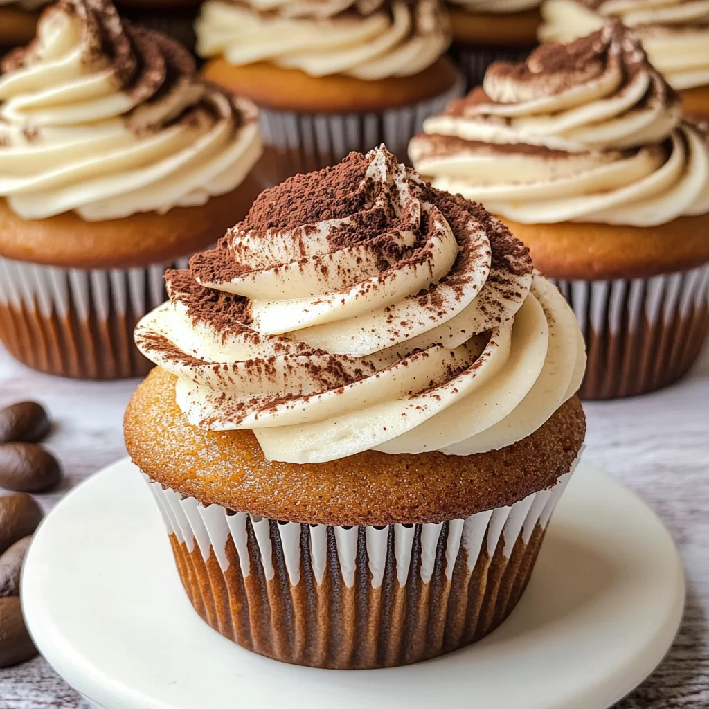 Tiramisu Cupcakes – Espresso-Infused, Creamy Frosting