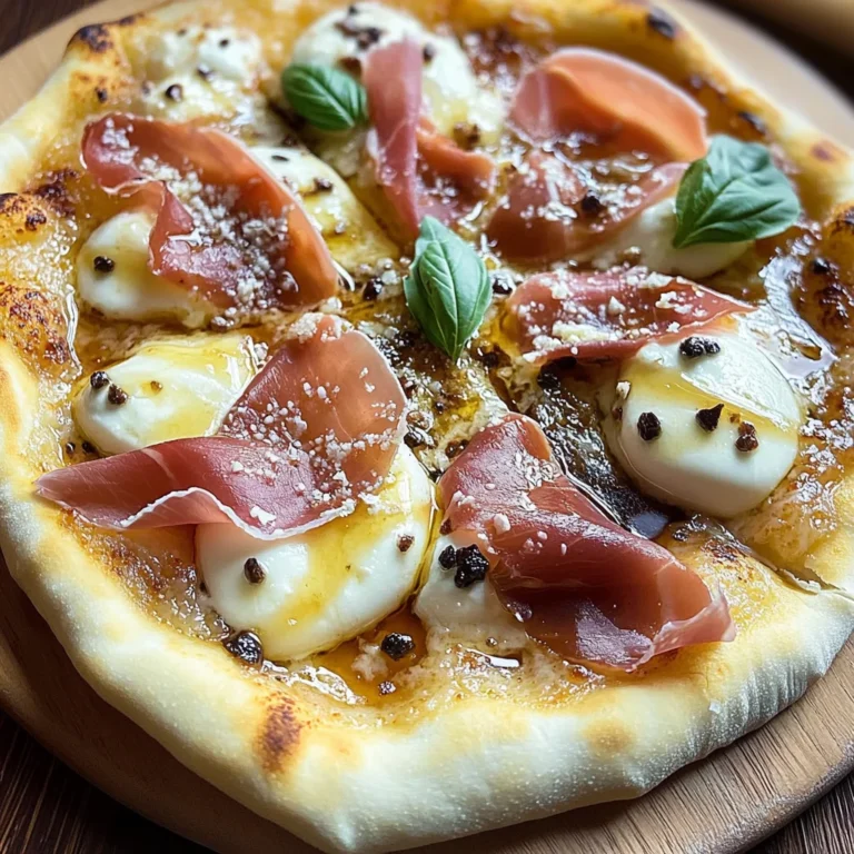 White Pizza with Prosciutto & Hot Honey
