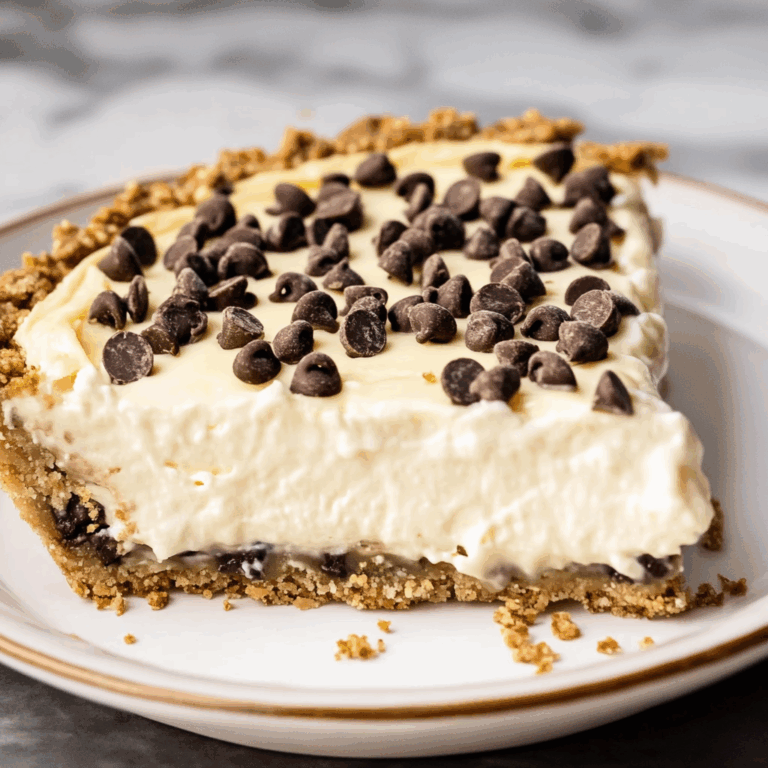 Chocolate Chip Cannoli Pie