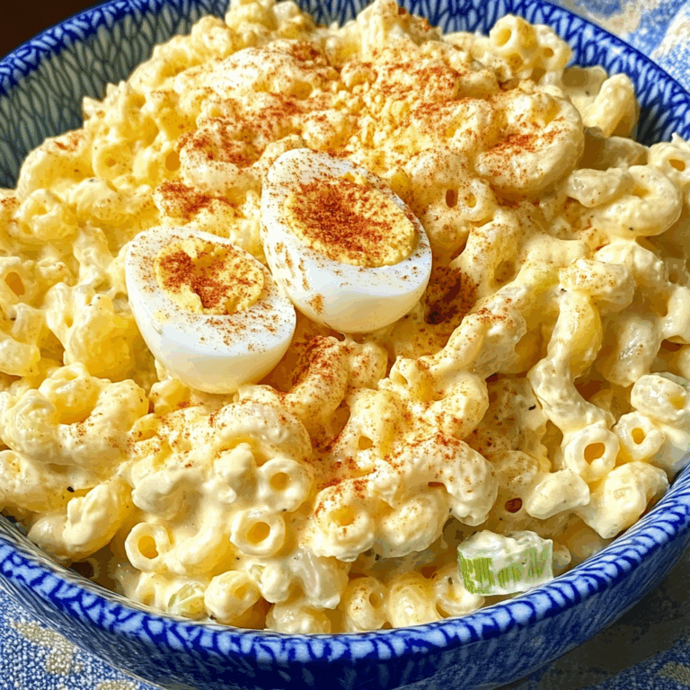 Deviled Egg Macaroni Salad