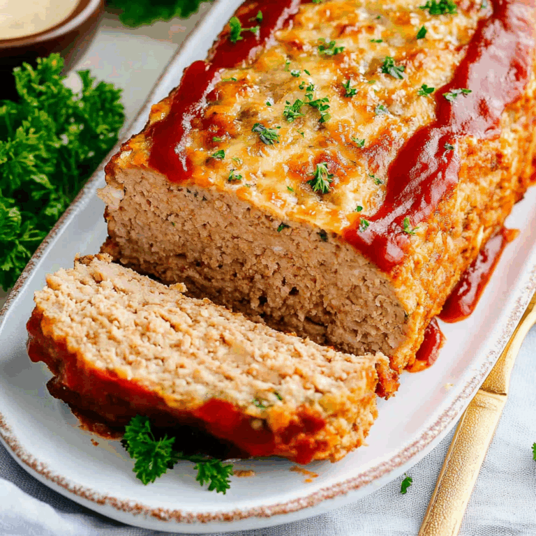 Juicy Garlic Parmesan Chicken Meatloaf: Comfort Food Delight