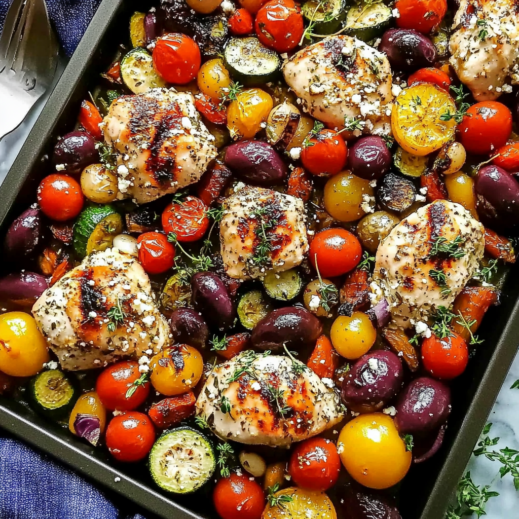 Sheet Pan Greek Chicken and Veggies (Easy One-Pan Meal)