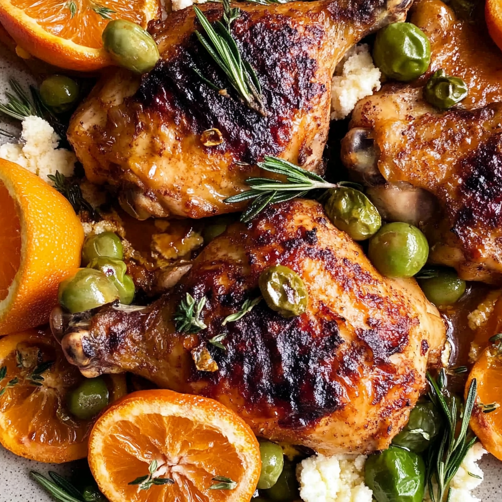 Sweet and Savory Roasted Orange Chicken