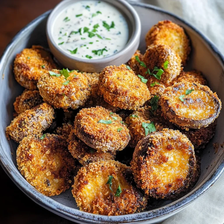 Air Fryer Ranch Mushrooms