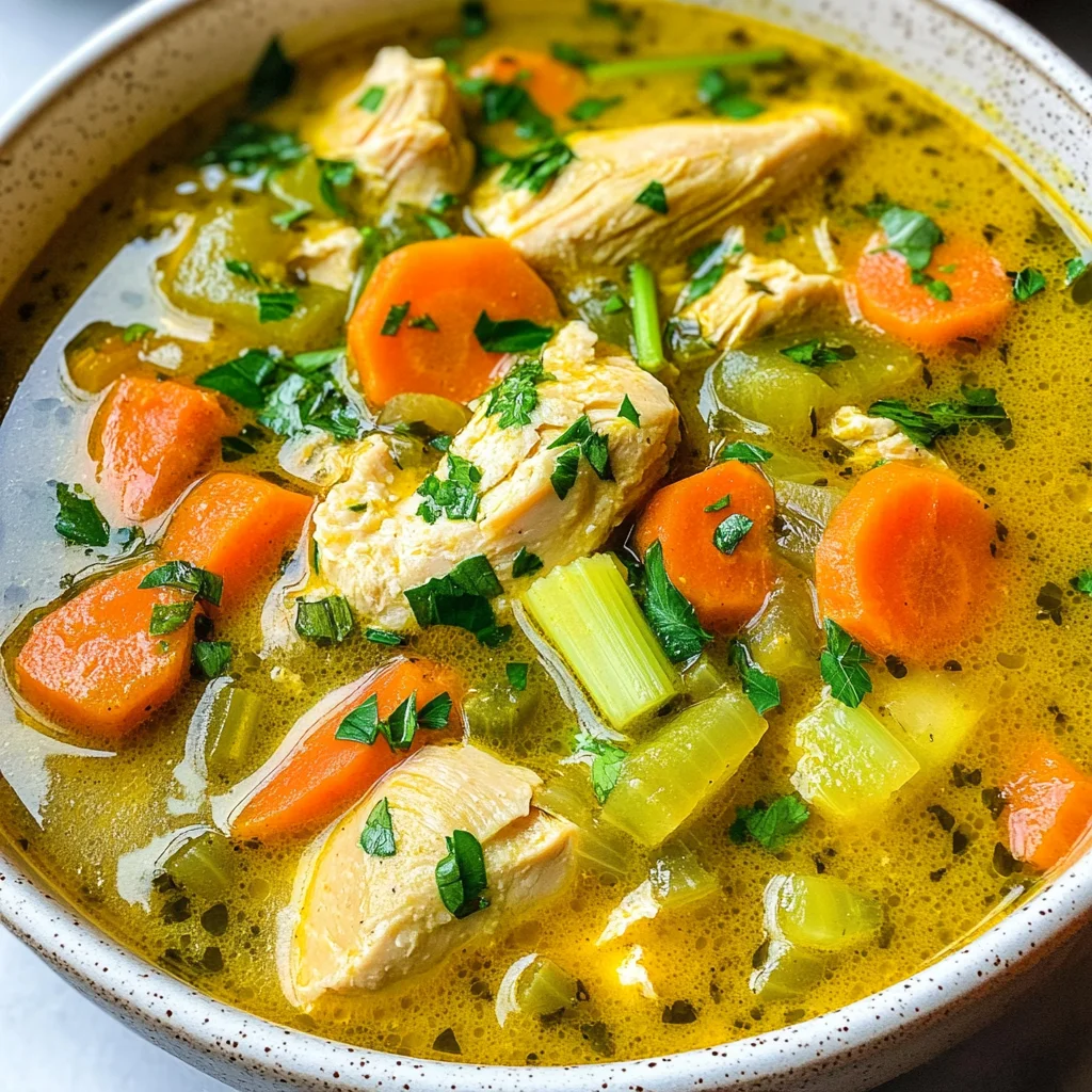 Anti-Inflammatory Turmeric Chicken Soup