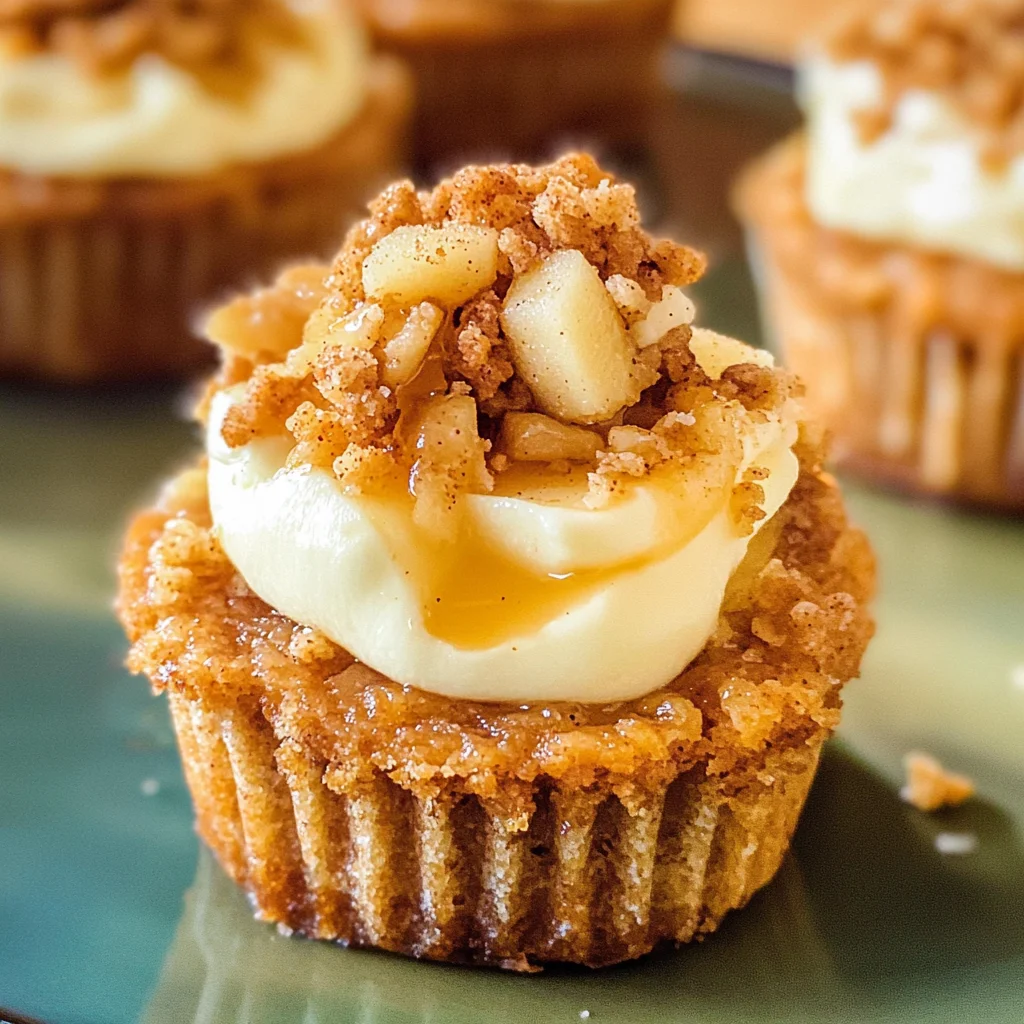 Apple Crisp Mini Cheesecakes