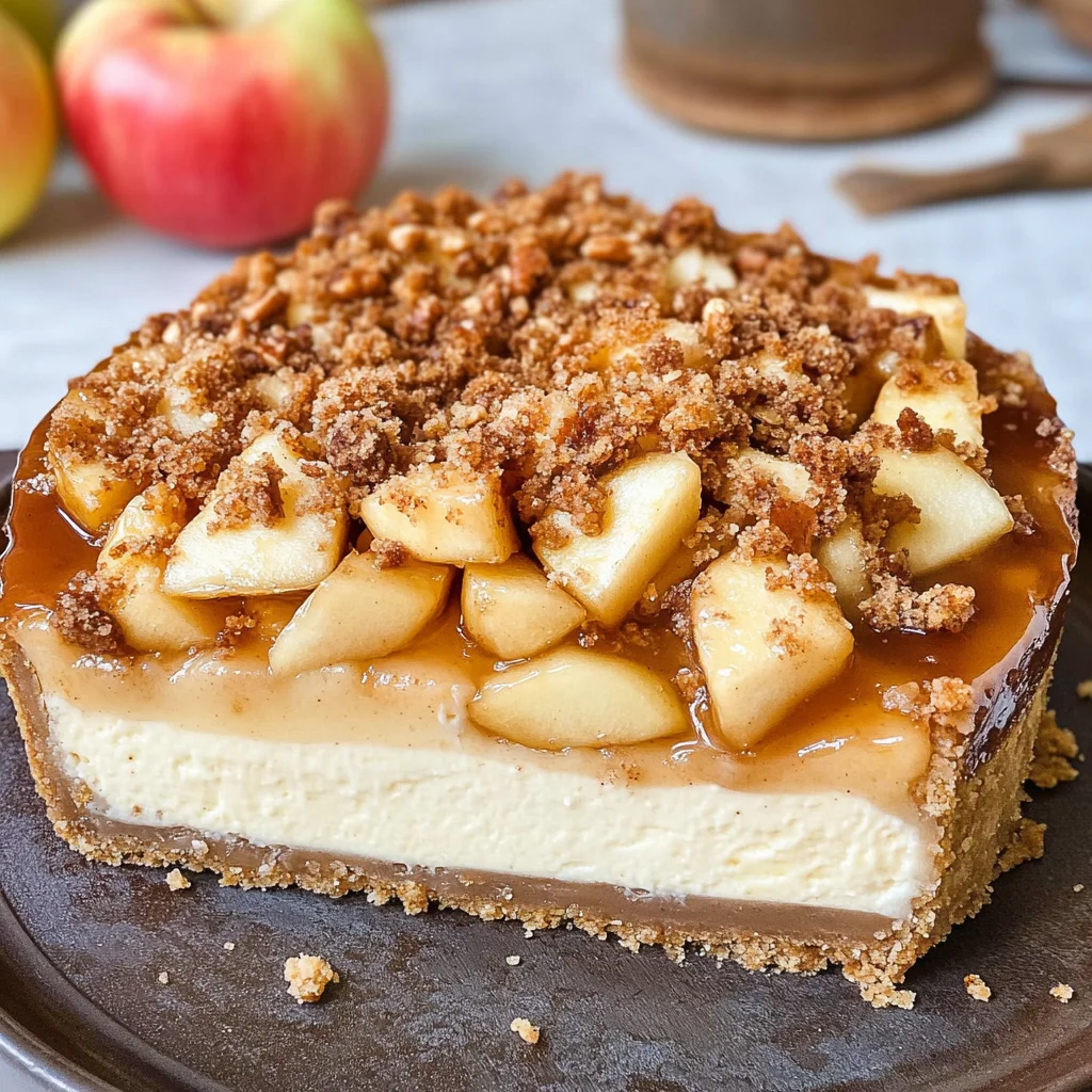 Apple Crumble Cheesecake
