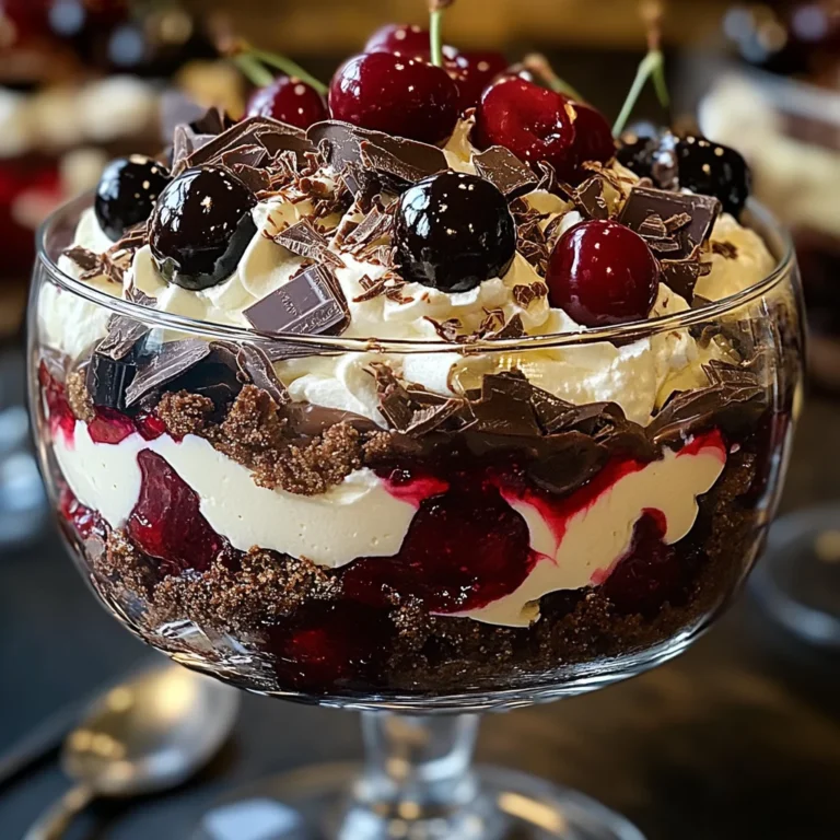 Black Forest Trifle for Christmas