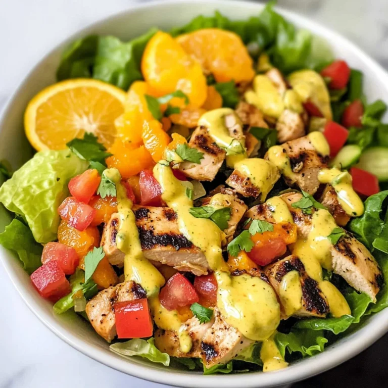 Caribbean Chicken Salad with Mango Dressing