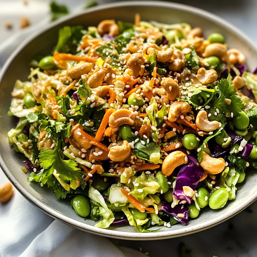 Cashew Crunch Salad with Sesame Dressing