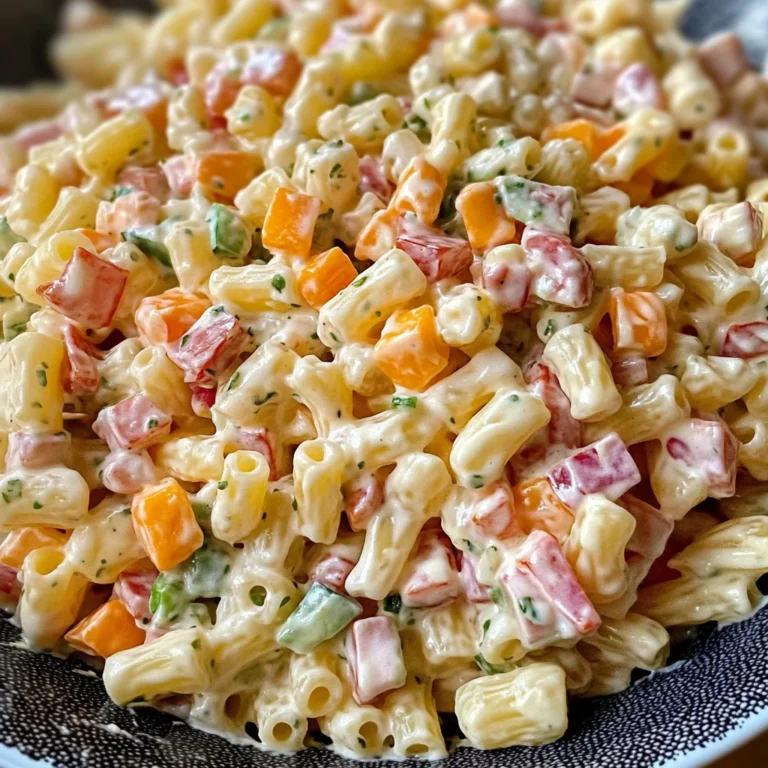 Cheddar Sour Cream Macaroni Salad Recipe