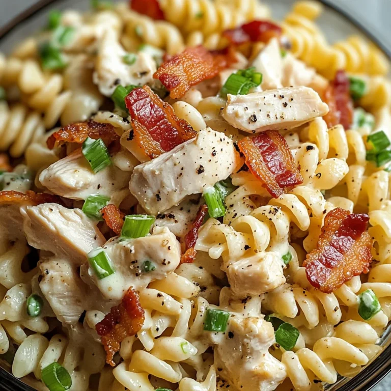 Chicken Bacon Ranch Pasta Salad