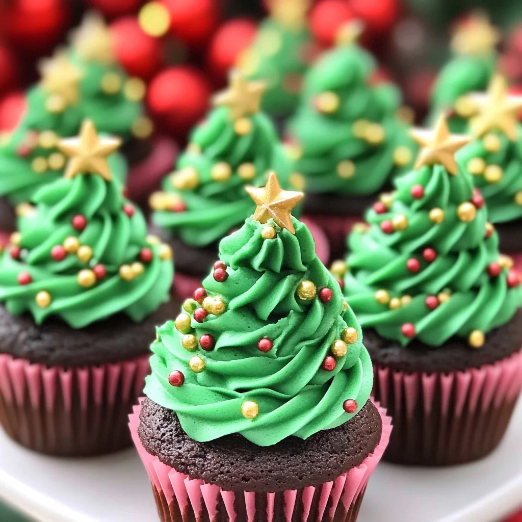 Christmas Tree Cupcakes