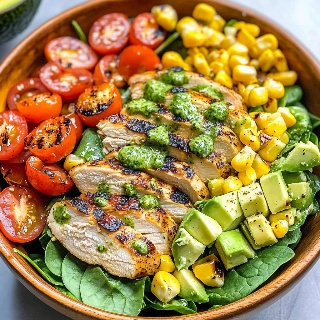 Cilantro Lime Grilled Chicken Salad