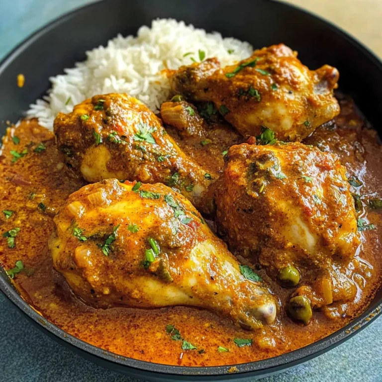 Creamy Paprika Chicken Drumsticks with Steamed Rice