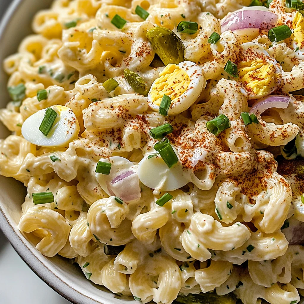 Deviled Egg Pasta Salad