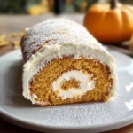 Fall Pumpkin Spice Roll Cake