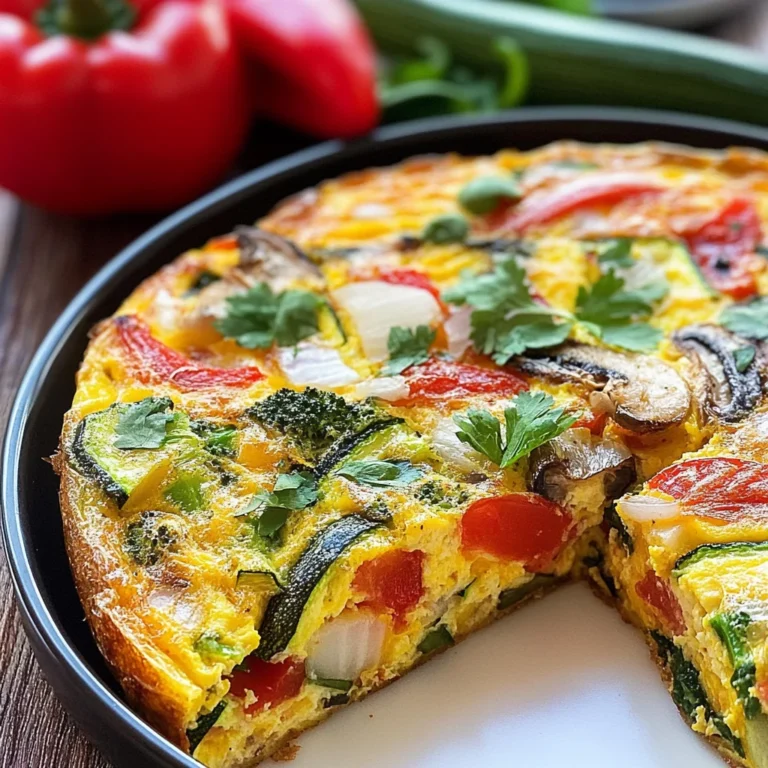 Garden Veggie Frittata: A 150-Calorie Delight