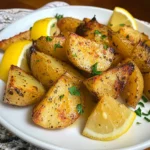 Greek Lemon Garlic Roasted Potatoes