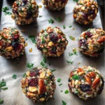 Mini Cranberry Pecan Goat Cheese Balls